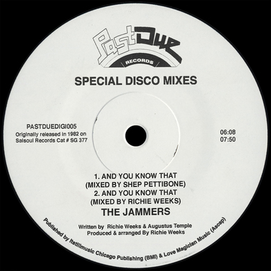 The Jammers - And You Know That 12" Mixes