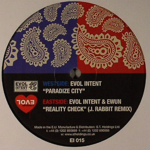 Evol Intent - Paradize City : 12inch