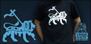 Congo Natty - Black - White Lion Logo Size L