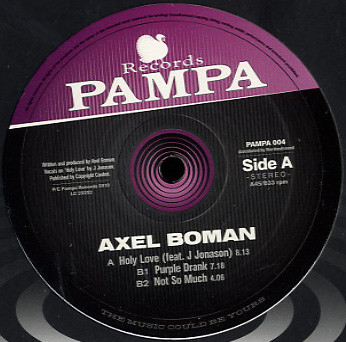 Axel Boman - Holy Love : 12inch