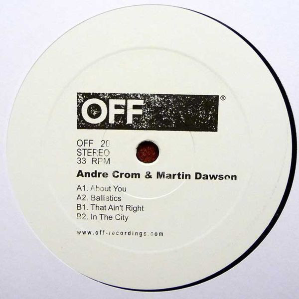 Andre Crom & Martin Dawson - About You EP : 12inch