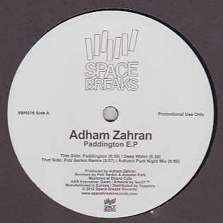 Adham Zahran - Paddington EP : 12inch