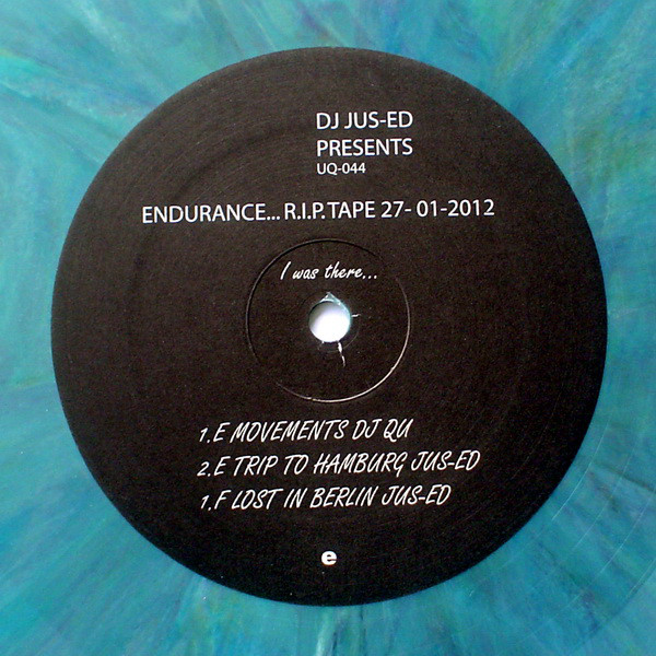 DJ Jus-Ed - Endurance... R.I.P. Tape 27-01-2012 : 12inch