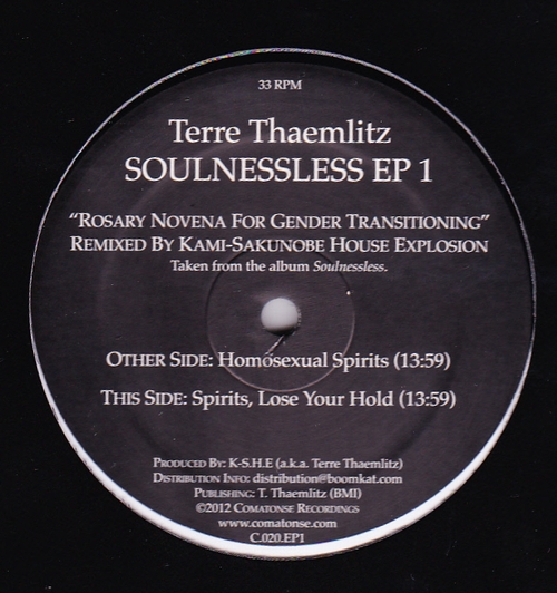 Terre Thaemlitz - Soulnessless EP 1 (K-S.H.E Remixes) : 12inch