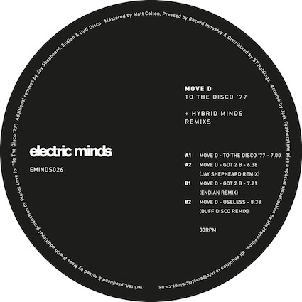 Move D - To The Disco ‘77 + Hybrid Minds Remixes : 12inch