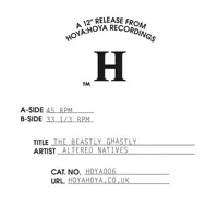 Altered Natives - The Beastly Ghastly Ep : 12inch