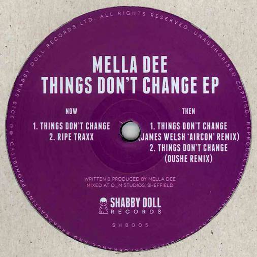 Mella Dee - Things Don't Change EP : 12inch