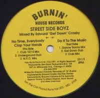 Street Side Boys - No Time, Everybody Clap Your Hands / Do It To The Music : 12inch