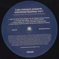 Various - Luke Solomon - Luke Solomon's Unfinished Business : 12inch