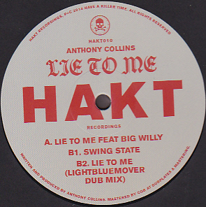 Anthony Collins - Lie To Me : 12inch