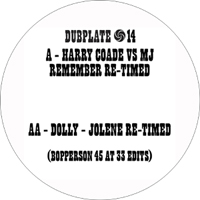 Harry Coade Vs Mj & Dolly - Remember Re-timed : 7inch