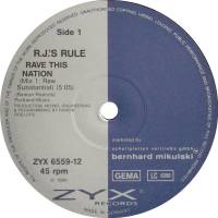R.J.'s Rule - Rave This Nation : 12inch