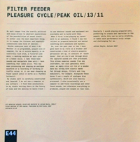 Filter Feeder - Pleasure Cycle/Peak Oil/13/11 : 12inch