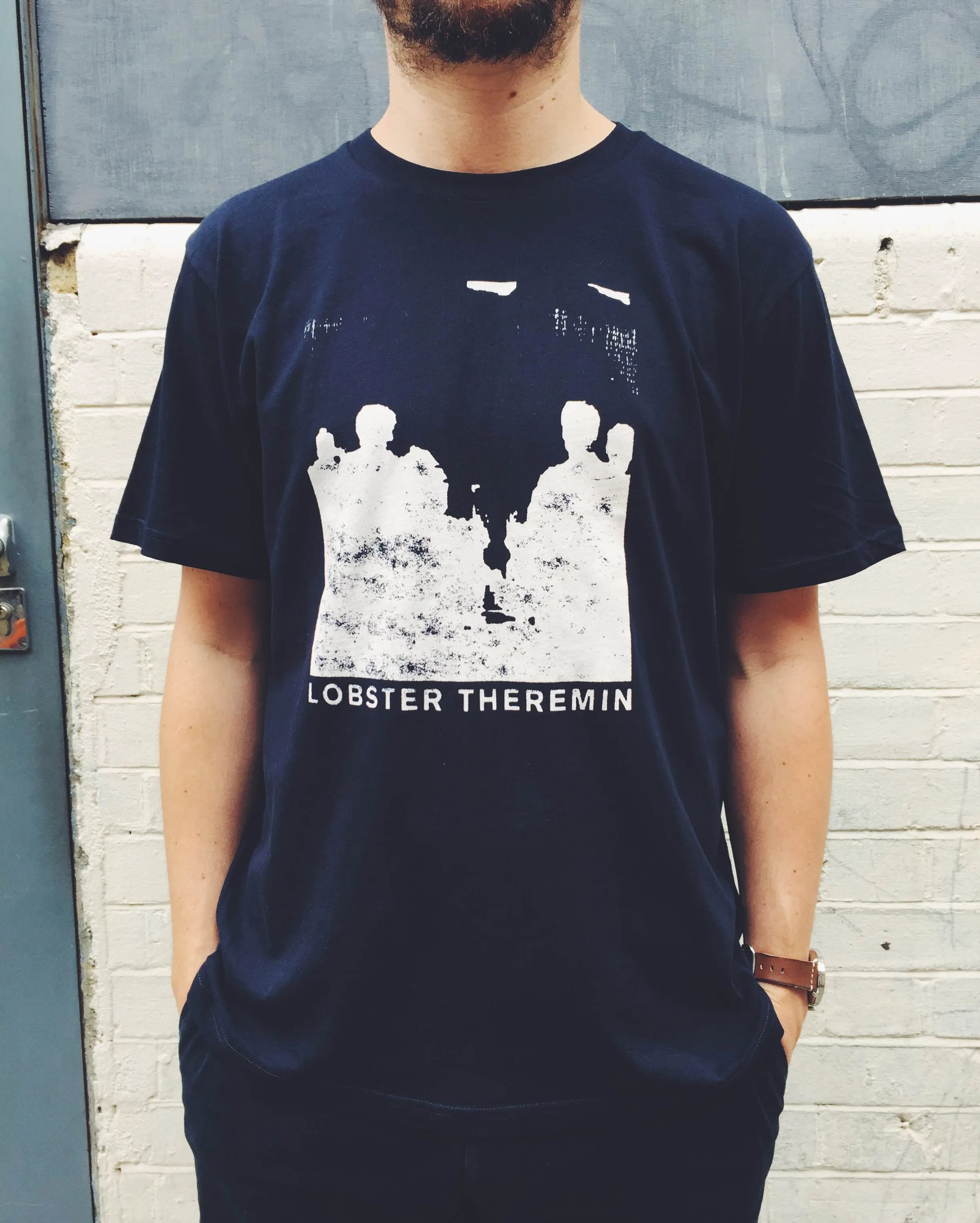 Lobster Theremin Tee - Daze Limited Edition Navy Stamp T-shirt  Men's / S-Size : WEAR