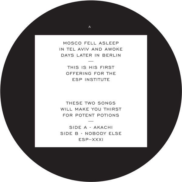 Moscoman - Akachi / Nobody Else : 12inch