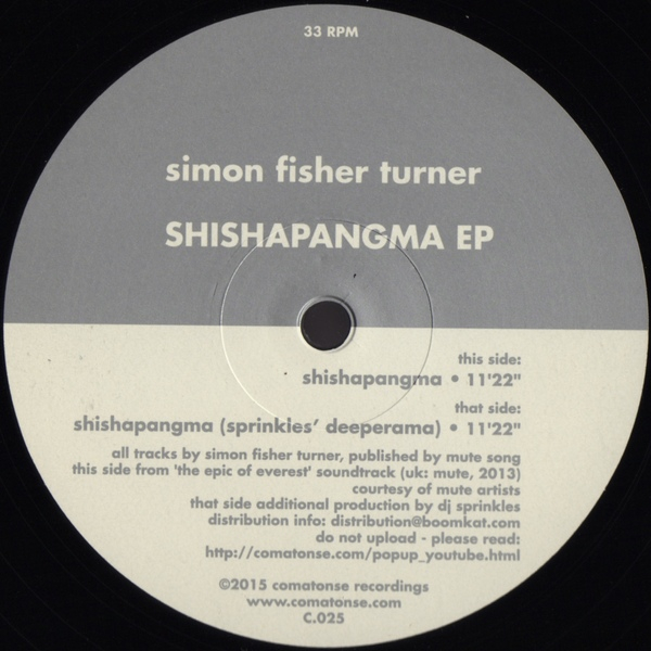 Simon Fisher Turner - Shishapangma EP | NEWTONE RECORDS 