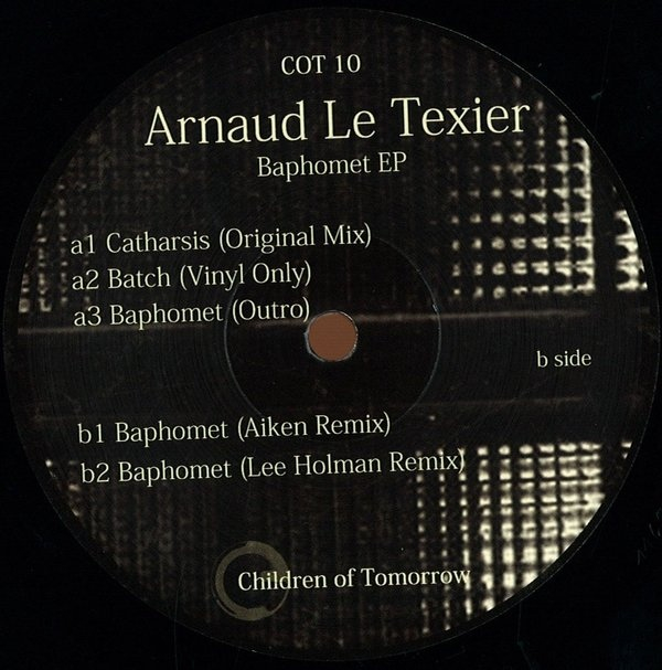 Arnaud Le Texier - Baphomet EP Aiken,Lee Holman rmxs