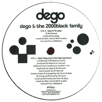 Dego - Dego &amp; the 2000 black : 12inch