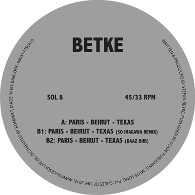 Betke - Paris-Beirut-Texas : 12inch