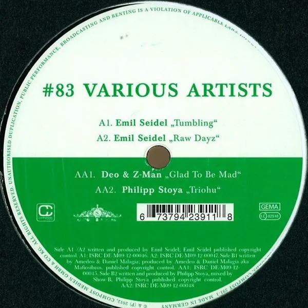 Emil Seidel / Deo & Z-Man / Philipp Stoya - Compost Black Label #83 : 12inch