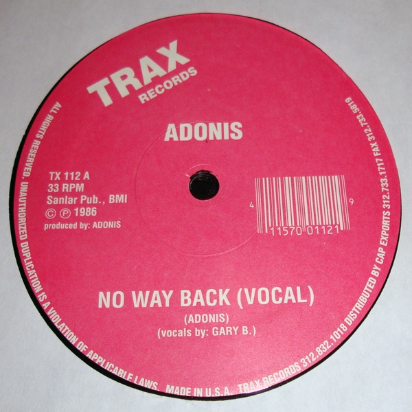 Adonis - No Way Back : 12inch