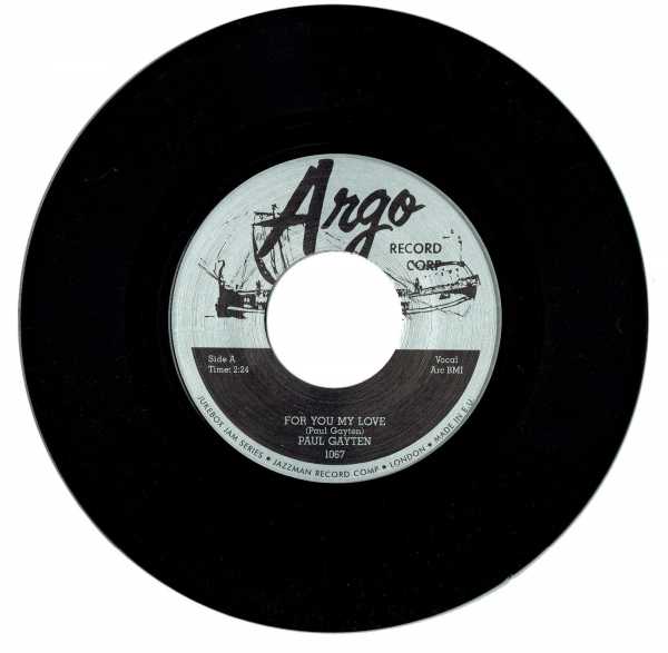 Paul Gayten - For You My Love : 7inch