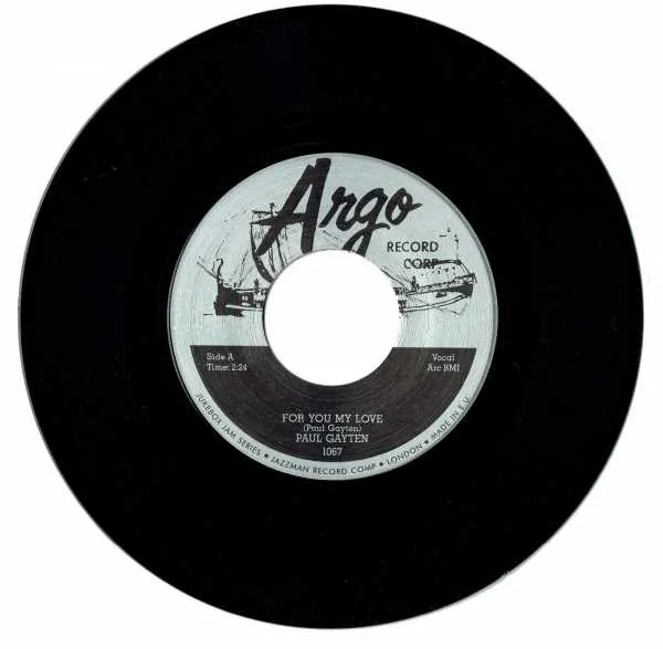 Paul Gayten - For You My Love : 7inch