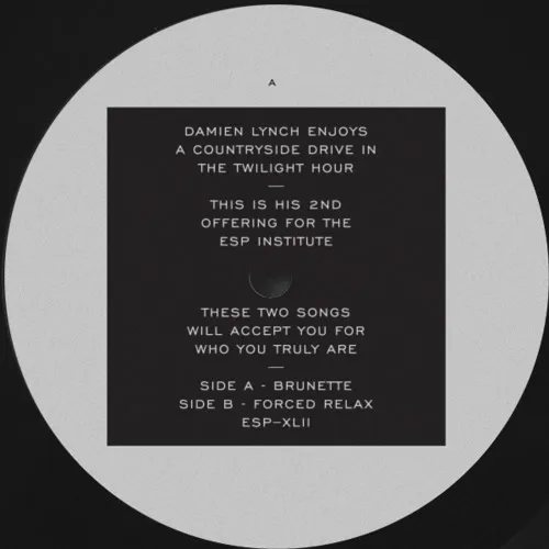 Damien Lynch - Brunette B/W Forced Relax : 12inch