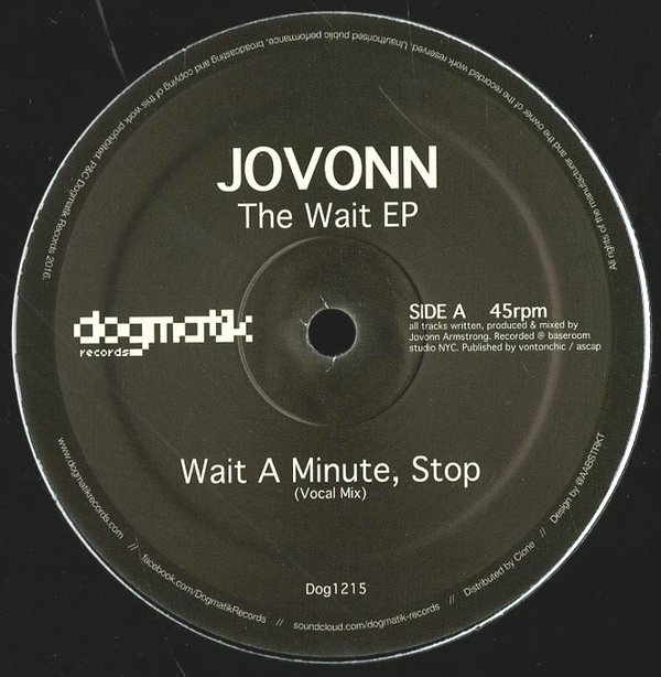 Jovonn - The Wait EP : 12inch