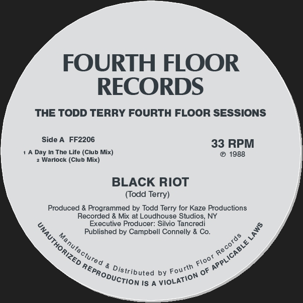 Black Riot / Masters At Work - Todd Terry Fourth Floor Sessions : 12inch