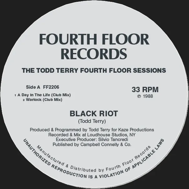 Black Riot / Masters At Work - Todd Terry Fourth Floor Sessions : 12inch