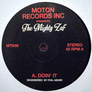 The Mighty Zaf - Doin' It : 12inch
