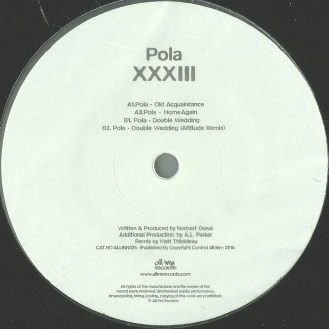 Pola - XXXIII (ALTITUDE RMX / VINYL ONLY) : 12inch