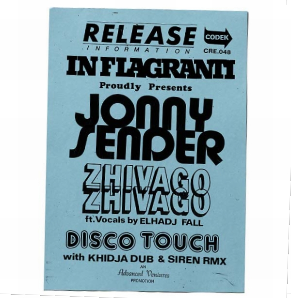 Jonny Sender - Zhivago Zhivago | NEWTONE RECORDS