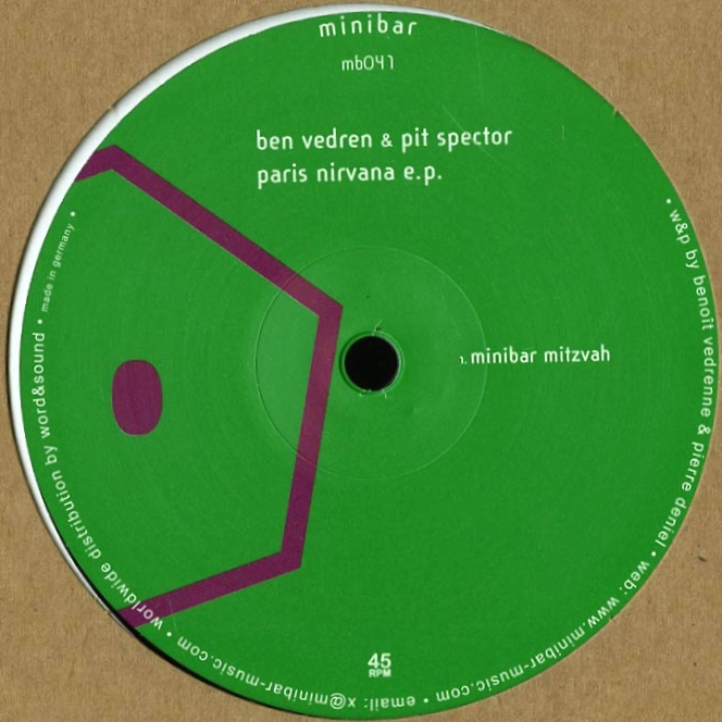 BEN VEDREN & PIT SPECTOR - Paris Nirvana Ep : 12inch