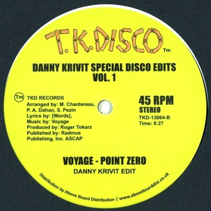 Voyage - SPECIAL DISCO EDITS VOL.1 by DANNY KRIVIT : 12inch