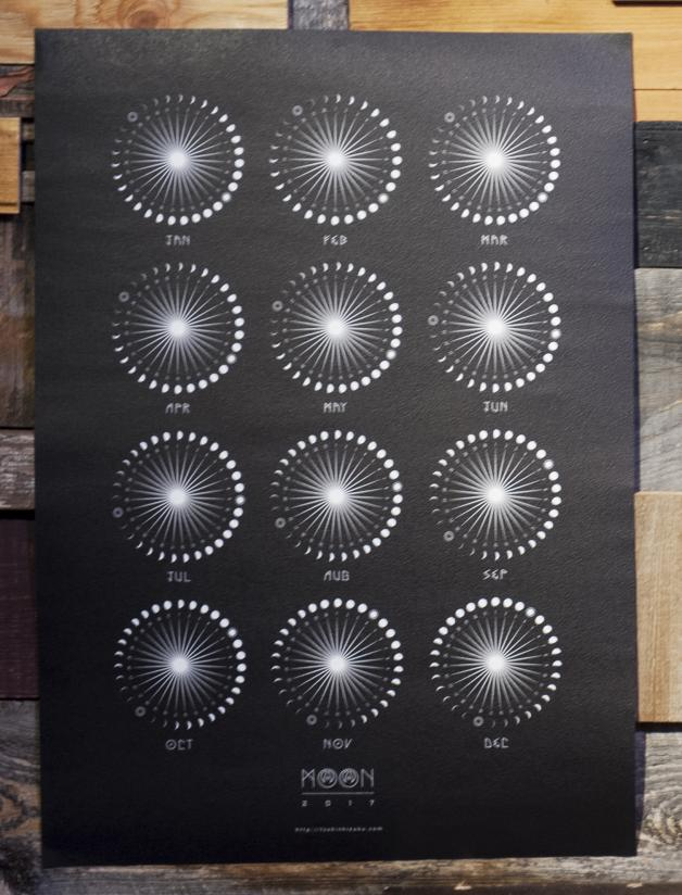 Tsukishizuku & Qotaroo - Moon Calender 2017