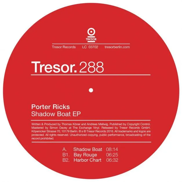 Porter Ricks - Shadow Boat EP : 12inch