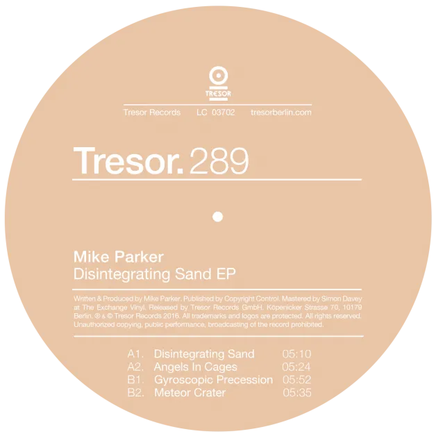 Mike Parker - Disintegrating Sand EP : 12inch