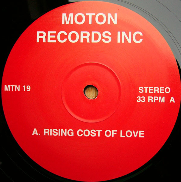 Various - Rising Cost Of Love : 12inch