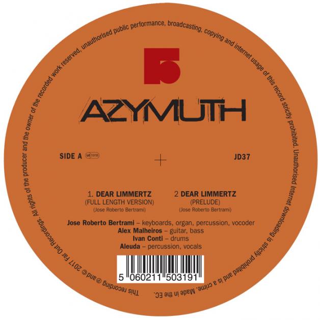Azymuth - Dear Limmertz / Maracana : 12inch