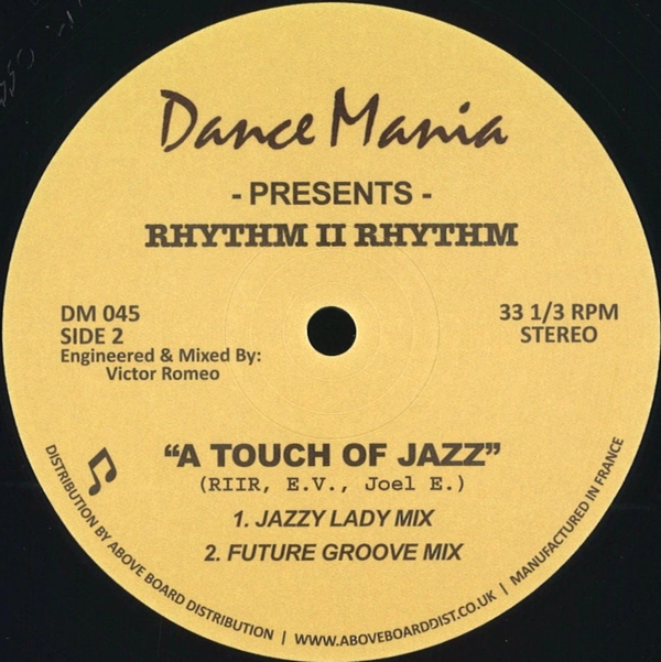 Rhythm Ii Rhythm - A Touch Of Jazz : 12inch