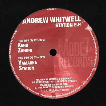 Andrew Whitwell - Station EP : 12inch