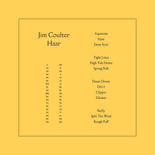 Jim Coutler - HAAR : 2LP