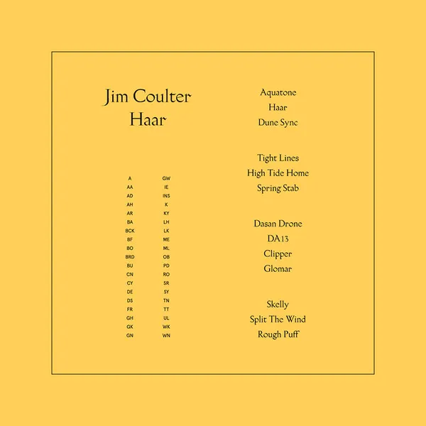 Jim Coutler - HAAR : 2LP