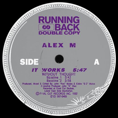 Alex M - It Works EP : 12inch