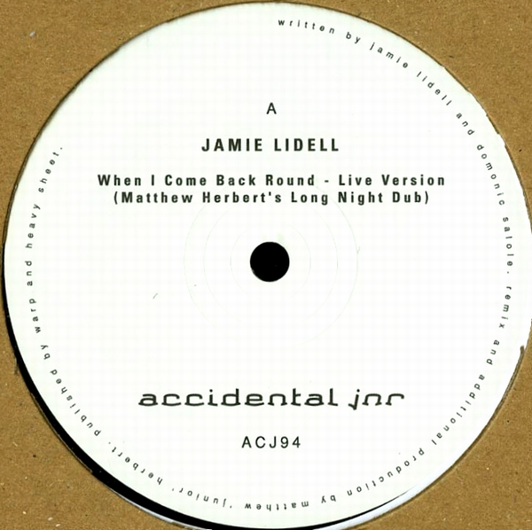 Jamie Lidell / Matthew Herbert - When I Come Back Round / Megaphone : 12inch