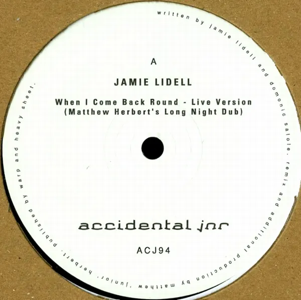 Jamie Lidell / Matthew Herbert - When I Come Back Round / Megaphone : 12inch