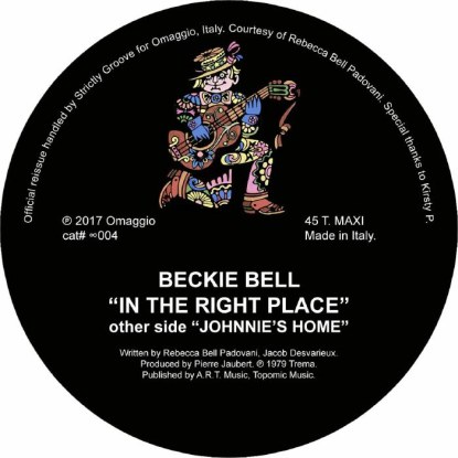 Beckie Bell - In The Right Place : 12inch