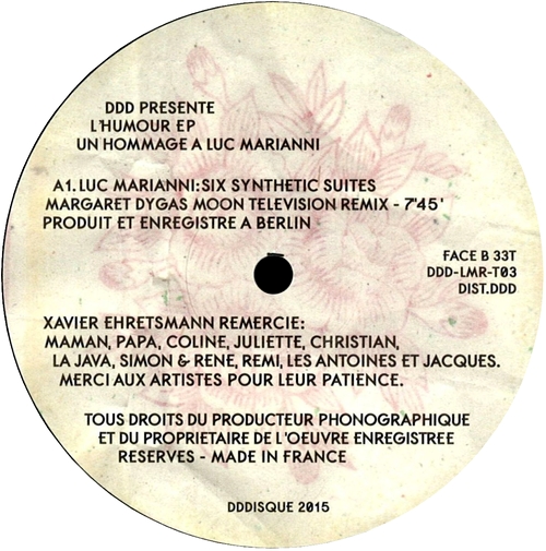 Various - L'Humour EP (Un Hommage A Luc Marianni) : 12inch